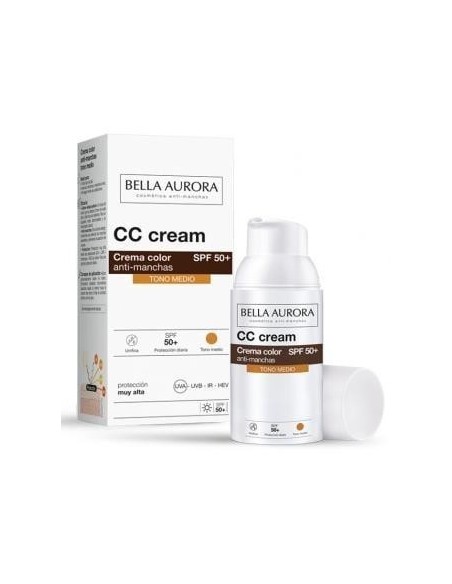 Cc Cream Spf 50+ Tono Medio 30Ml. de Bella Aurora