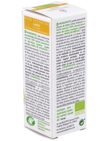 Limon Aceite Esencial Bio 10Ml. de Esential Aroms