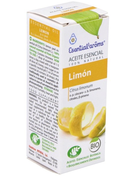 Limon Aceite Esencial Bio 10Ml. de Esential Aroms