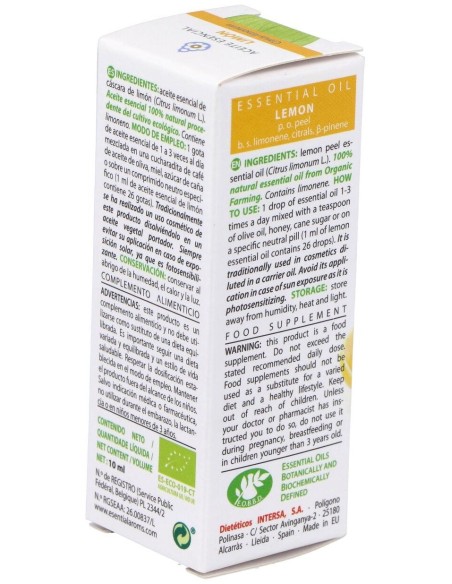 Limon Aceite Esencial Bio 10Ml. de Esential Aroms