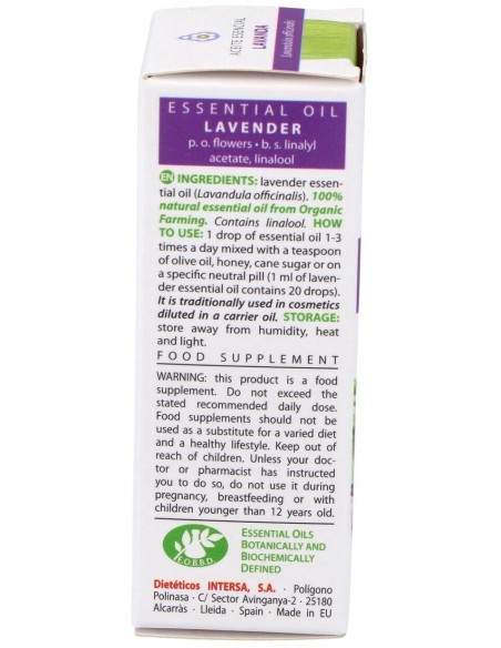 Lavanda Aceite Esencial 10Ml. Bio de Esential Aroms