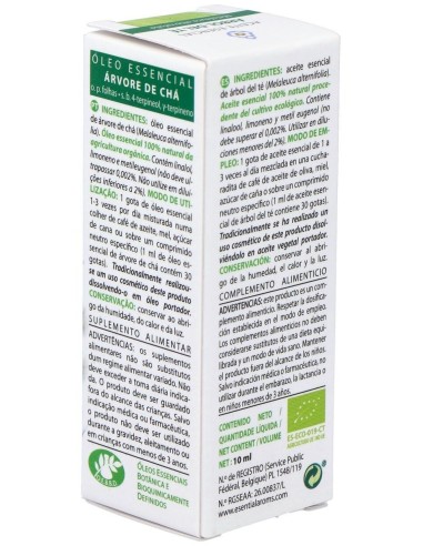 Arbol Del Te Aceite Esencial 10Ml. Bio de Esential Aroms