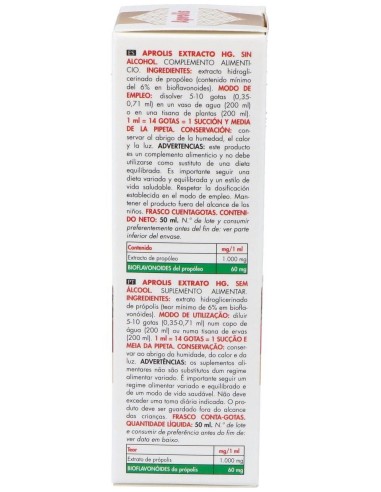 Aprolis Extracto Hg 50Ml. de Aprolis