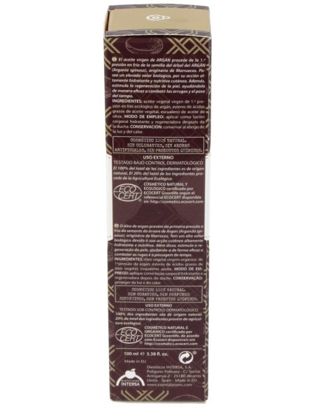 Aceite Seco Argán Bio 100 Ml de Esential Aroms