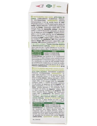 Phyto-Bipole Mix-Gases (Vientre Plano) 50Ml. de Phytobiopole
