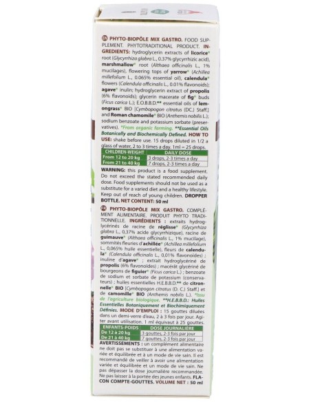 Phyto-Bipole Mix-Gastro (Digestion) 50Ml. de Phytobiopole