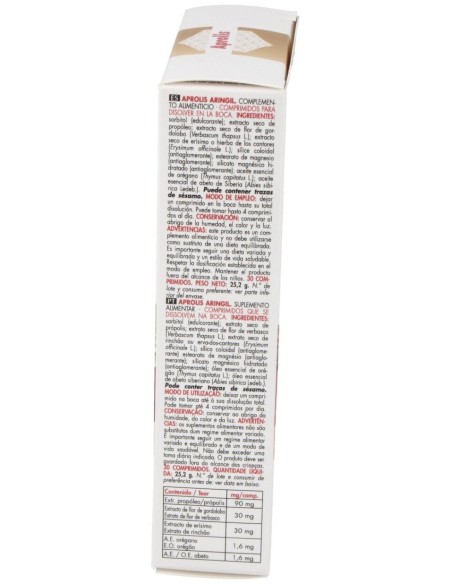 Aringil (Faringil) (Faringitis,Afonia,Tos) 30Comp. de Intersa