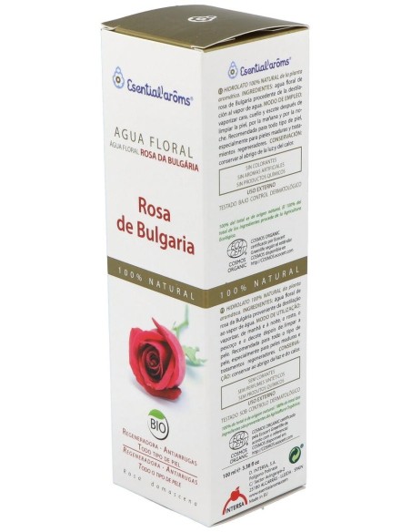 Agua Floral Rosa De Bulgaria 100Ml. Ecocert de Esential Aroms