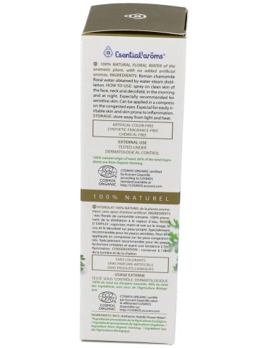 Agua Floral Manzanilla Romana 100Ml. Ecocert de Esential Aroms