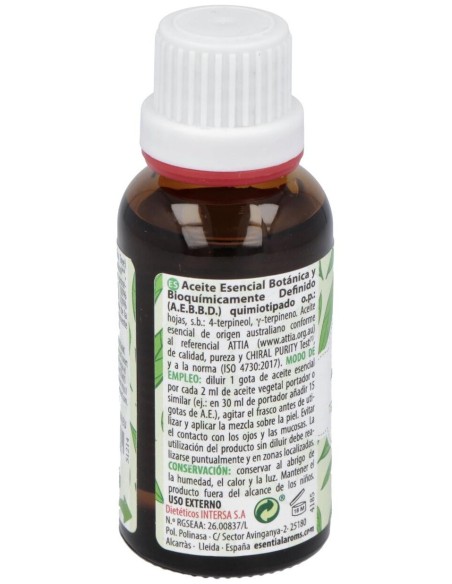 Arbol Del Te Aceite Esencial 30Ml. Bio de Esential Aroms