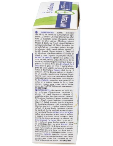 Phytorespir 30 Ml + 4 Sticks Inhaladores de Esential Aroms