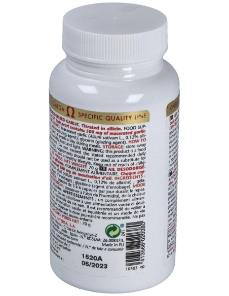 Ajo Desodorizado 100 Perlas de Intersa