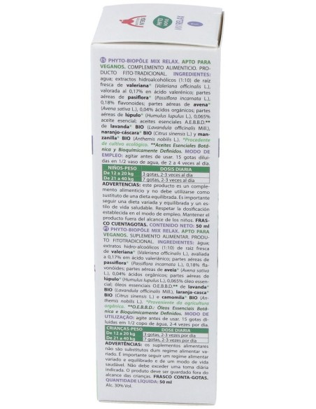 Phyto-Bipole Mix-Relax 50Ml. de Phytobiopole