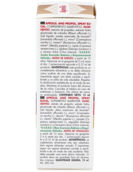 Aprolis Angi-Propol Spray Bucal 15Ml. de Aprolis