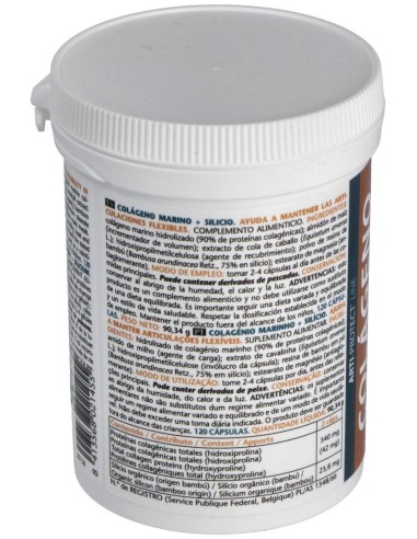 Colageno Marino+Silicio 120 Cap. de Intersa