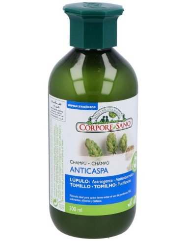 Champu Lupulo Y Tomillo Anticaspa 300Ml de Corpore Sano