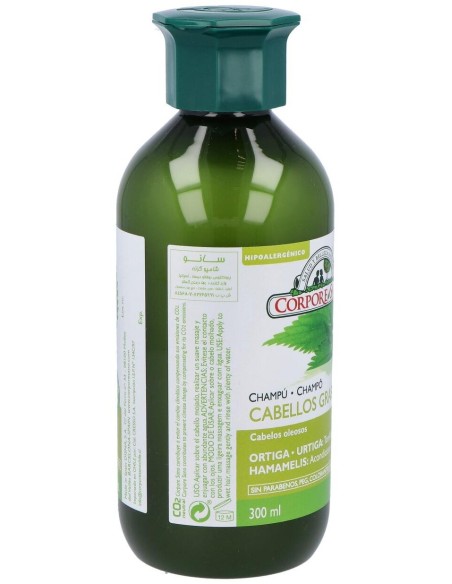 Champu Ortiga Hamamelis  Graso 300Ml de Corpore Sano