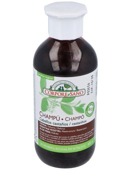 Champu Henna Castaño 300Ml. de Corpore Sano