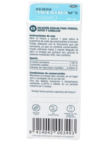 Lacristal Neo 10Ml de Opko Pharmadiet Vet