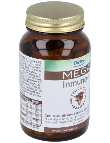 Mega Inmuno +  Envase 60 Cápsulas(30 Días) de Dielisa®