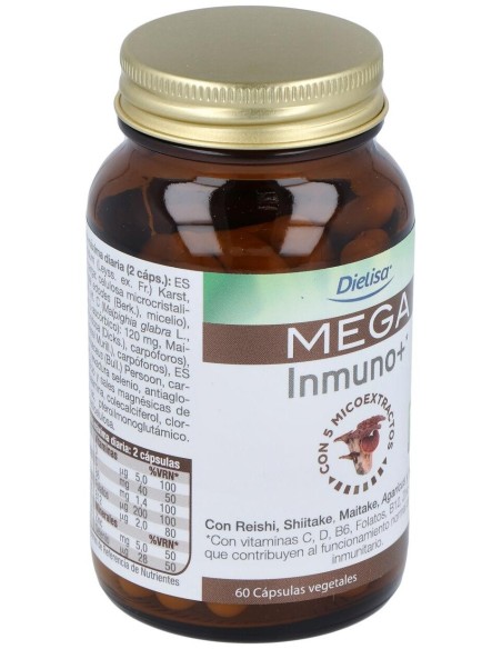 Mega Inmuno +  Envase 60 Cápsulas(30 Días) de Dielisa®