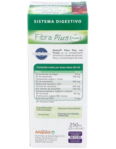 Fibra Plus Con Frutas 250Ml. de Dietisa (Dielisa)