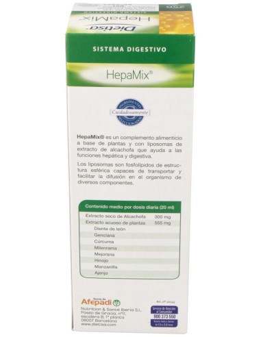 Hepamix (Hepatico-Biliar) Jarabe 250Ml de Dietisa (Dielisa)