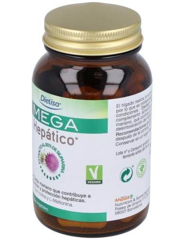 Mega Hepático   Envase 60 Cápsulas(30 Dias) de Dielisa®