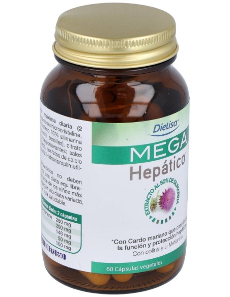 Mega Hepático   Envase 60 Cápsulas(30 Dias) de Dielisa®