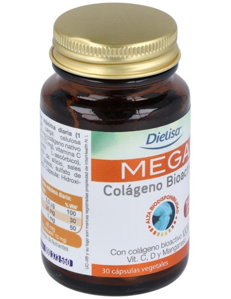 Mega Colágeno Uc-Ii   Envase 30 Cápsulas(30 Dias) de Dielisa®