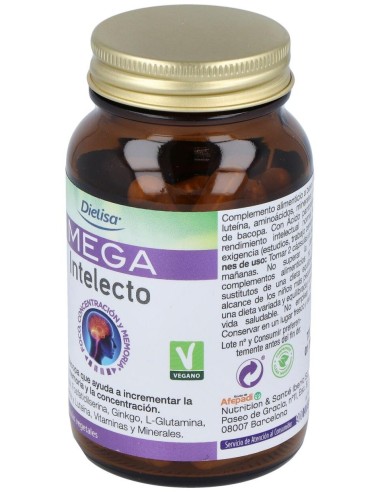 Mega Intelecto  Envase 50 Cápsulas(30 Días) de Dielisa®