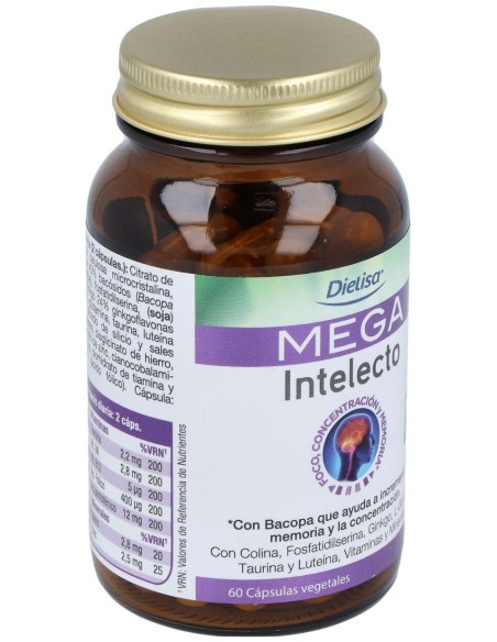 Mega Intelecto  Envase 50 Cápsulas(30 Días) de Dielisa®