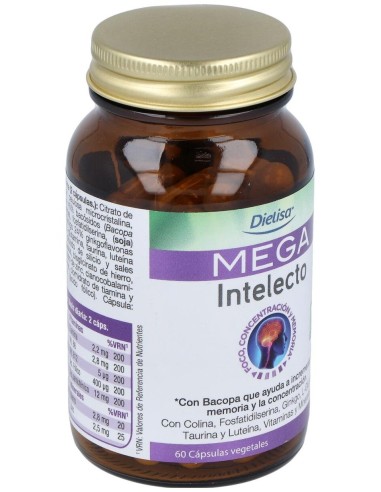 Mega Intelecto  Envase 50 Cápsulas(30 Días) de Dielisa®