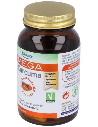 Mega Curcuma 50Cap. de Dietisa (Dielisa)