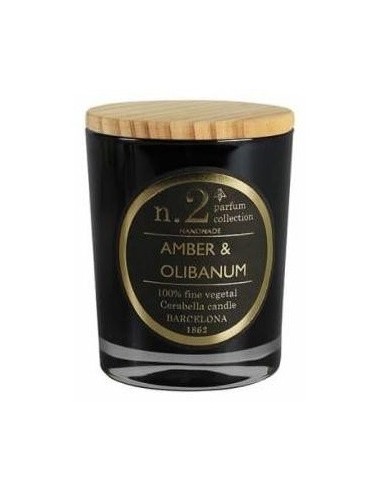 Vela Vaso Perf2 Amber-Olibanum 7,5X9Cm 1Ud. de Cerabella