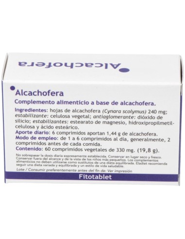 Fitotablet Alcachofa 60Comp de Eladiet