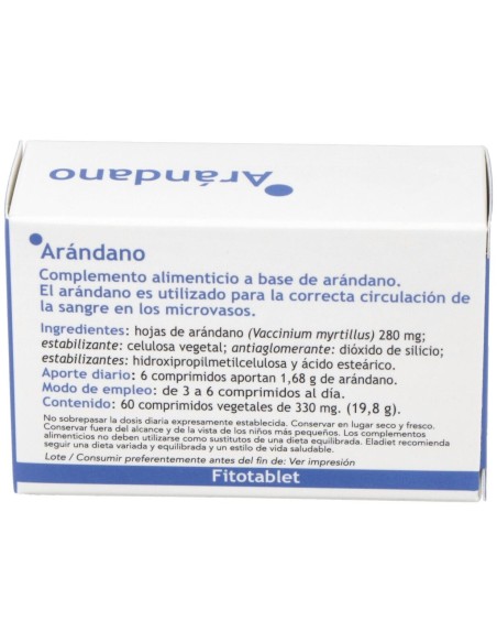 Fitotablet Arandano (Mirtilo) 60Comp de Eladiet