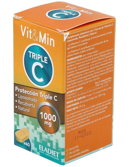 Triple C Vit. C Liposomada 40Comp. de Eladiet