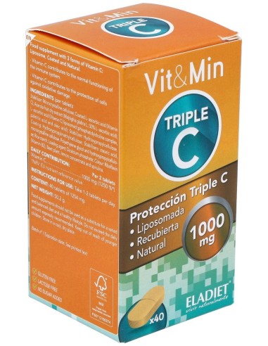 Triple C Vit. C Liposomada 40Comp. de Eladiet