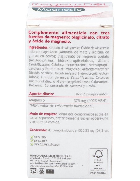 Regen & Dol Magnesio 40Comp. de Eladiet