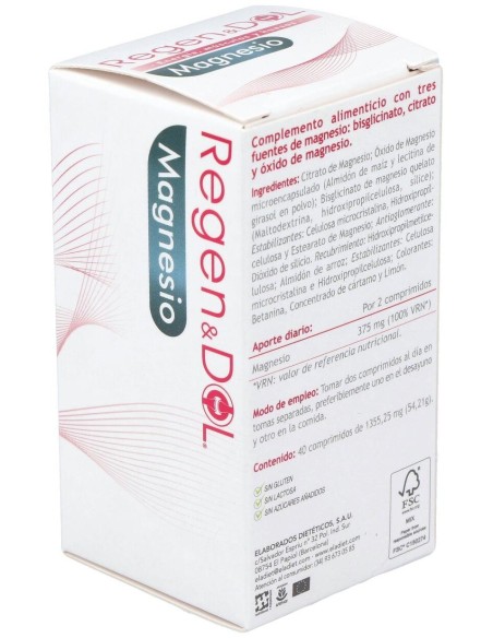 Regen & Dol Magnesio 40Comp. de Eladiet