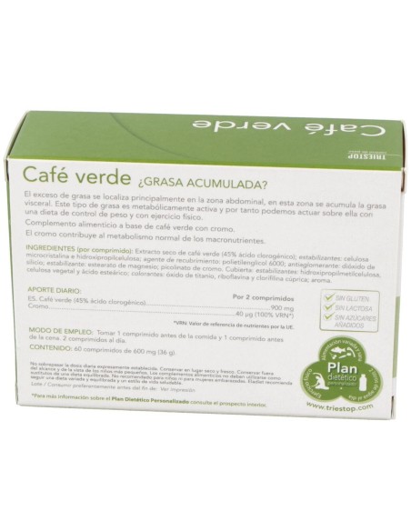 Triestop Cafe Verde 60 Comprimidos de Eladiet