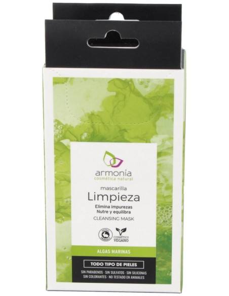Mascarilla Facial Limpieza Algas 12Sbrs. de Armonia