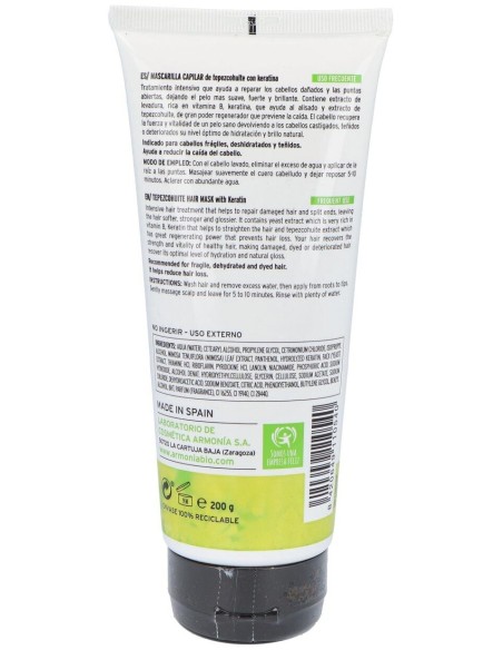 Mascarilla Capilar De Tepezcohuite 200Ml. de Armonia