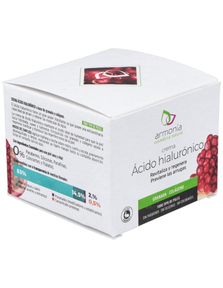 Crema Acido Hialuronico Granada 50Ml. de Armonia
