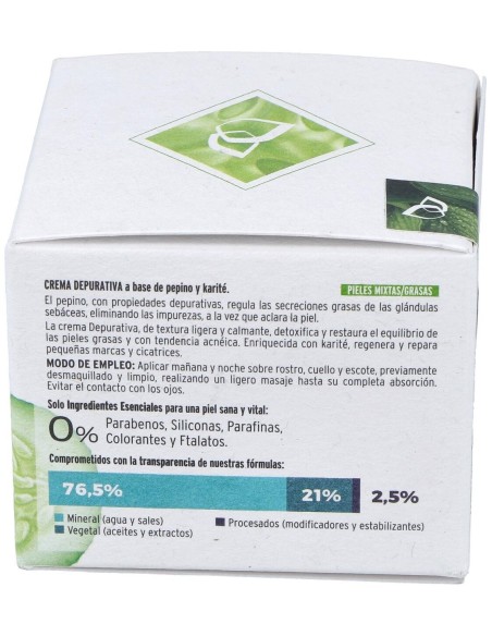 Crema Depurativa Pepino-Karite 50Ml. de Armonia
