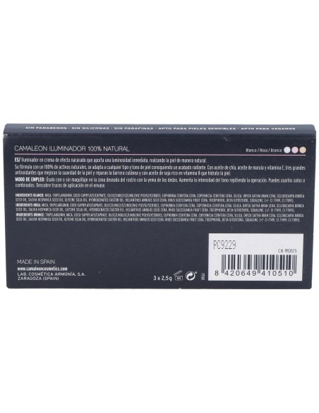 Camaleon Iluminador Paleta 3 Colores 3X2,5Gr. de Camaleon Cosmetics