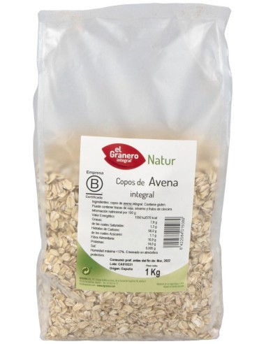 Copos De Avena Integrales 1Kg. de El Granero