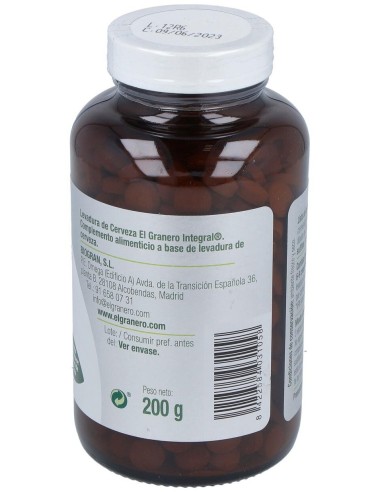 Levadura De Cerveza 400Mg. 500Comp. de El Granero