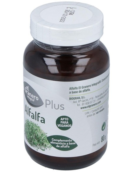 Alfalfa 400Mg. 200Comp. de El Granero